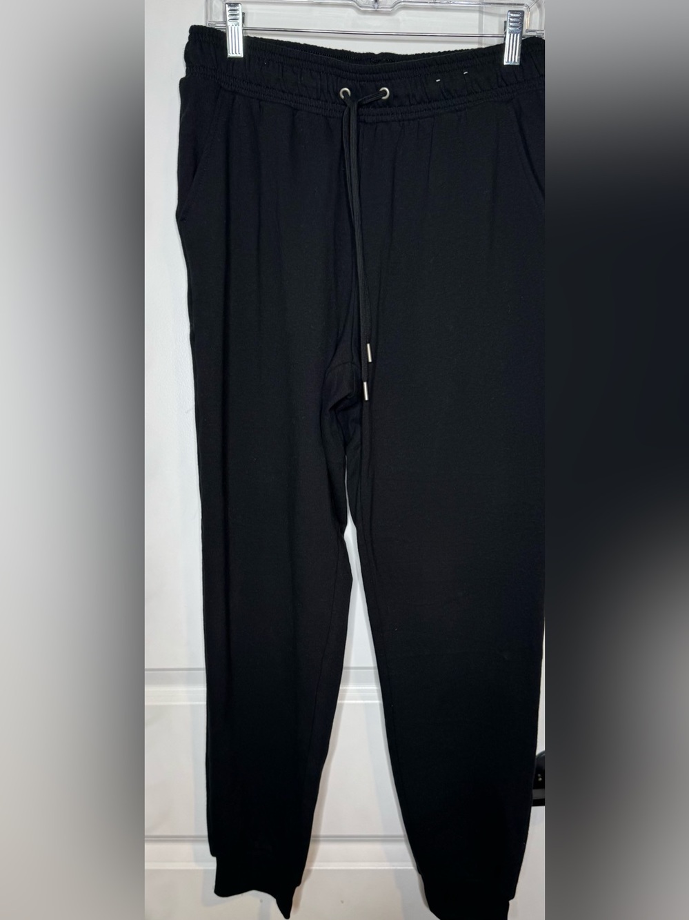 Auden Black Men's Drawstring Joggers cotton blend stretch sz md unisex